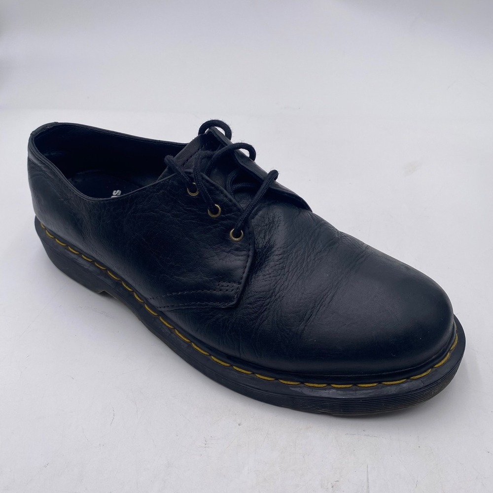 Dr. Martens 1461 Ambassador Oxford Shoes Mens 10 Womens 11 Black Pebbled Leather